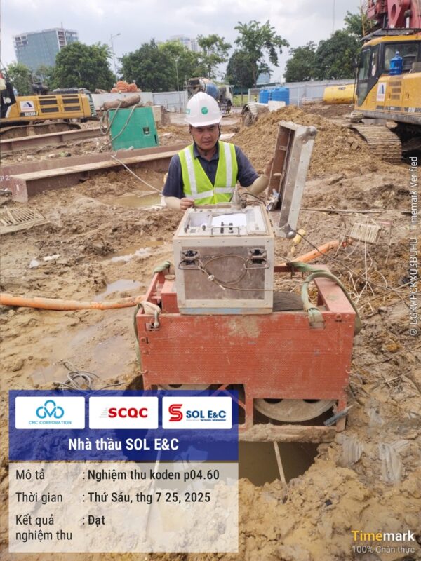 Dự án kiểm định độ thẳng đứng cọc khoan nhồi